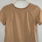 Lululemon Short Sleeve Athletic Shirt in Pink Clay Size 2 Lightweight Stretch Photo 5