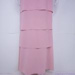 Vintage Ursula of Switzerland pastel pink layered ruffle gown‎ dress, 6 Photo 10