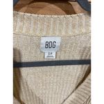 BDG Urban Outfitters Preppy Academia Cropped Tan Button Down Cardigan, S Photo 1