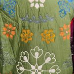 ZARA  Multicolored Bohemian Hippie Embroidered Long Sleeve Cotton Jacket Sz M Photo 12