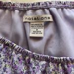 Notations Thrifted Purple Floral Midi Skirt Photo 5