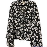 Show Me Your Mumu CopyShow Me Your Mumu medium scoop neck sheer blouse tie front button down front Photo 0