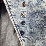 Retrofête Retrofete Gia Denim Dress in Acid Wash Blue Size Medium NWT Short Sleeve Photo 9