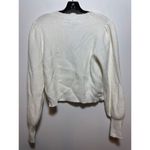 AQUA Brand New  Women's Size Medium Black White V Neck Cardigan Sweater Photo 3