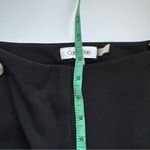Calvin Klein Women's High Waist Black Shorts with Silver Buttons Photo 4