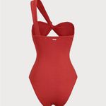 Berlook Red Textured One Shoulder One Photo 4