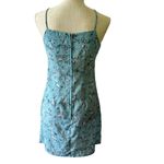 VTG Dby 90s Dress Womens Sz 3/4 Blue Floral Babydoll Boho Retro Festival Y2K Photo 1
