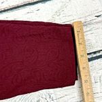 Torrid  Women's [Size 3‎ XL] Burgundy Paisley Print Knit Pants Stretch Leggings Photo 8