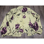 Liz Claiborne Studio by  Green Purple Floral Jacket Cardigan XL Size 16 Photo 4