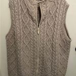 Orvis Vintage  Fisherman Vest Wool Fair Isle Cardigan Outdoors Cable Knit XL Photo 0