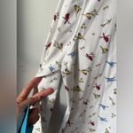 Hasting & Smith VTG Cardinal Turtleneck Long Sleeve Multicolor White Bird Print Boho Size M L Photo 6