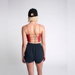 One Teaspoon Sport OTS string back boxer crop tank top in tomato red NEW SMALL Photo 4