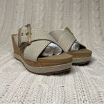 Yellow Box  Adaline Platform Wedge Sandals in Taupe Photo 2