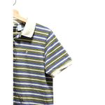 IZOD Y2K Striped Scallop Trim Womens Polo Shirt Purple Size L Preppy Academia Photo 5
