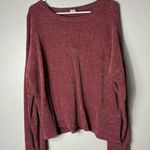 7th Ray  Pink Pullover Scooped Long Sleeve Sweater size Large Photo 0