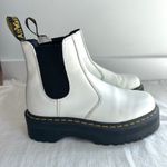 Dr. Martens  2976‎ Quad Platform Chelsea Boots White Leather Women's US 7 EU 38 Photo 6