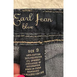 Earl Jeans Womens Size 9 Blue Denim Embroidered Boot Cut Low Rise Stretch Photo 1