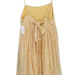 American Eagle Womens Yellow Spaghetti Straps Floral Cottage Core Sundress Large Photo 8
