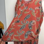 Japna  Lounge Womens Matching Set Pajama Sz XL Tank Top Shorts Satin Lace Trim Photo 5