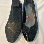 Ros Hommerson Tawnie Lizard Black Patent Low Heel with Bow Size 8.5W Photo 3