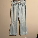 Alice + Olivia  Light Wash High Rise Bell Bottom Flare Jean in Space Oddity Size 25 Photo 2