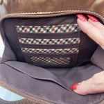 Gianni Bernini Metallic Bronze Leather Crossbody Shoulder Bag Purse Brown Photo 12