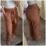 Amo Denim Paperbag Straight Pants in Suntan Size 26 Photo 3