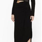 Off-White Black Cut Out Draped Ruched Dress IT 42 NWOT Photo 0