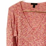 J.Crew Large Pink Flared Sleeve Swing V Neck Sweater Photo 2