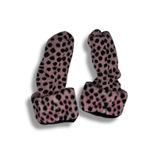 UGG  Boot Socks Women's Medium Large Pink Leopard Fuzzy Lined Cozy Slippers Photo 3