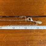 Ann Taylor 0040 Gold Tone Necklace w/Green & Blue Faceted Stones & Rhinestones Photo 2