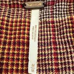 Free People  Linen Blend Slouchy Simply Plaid Blazer Size Medium Photo 6