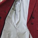 Veronica Beard Miller Double-breasted Herringbone Blazer In Burgandy Size 2 Photo 6