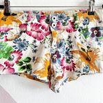 Y2K‎ Floral Denim Shorts, Festival Retro Coquette 2000s Streetwear Medium 2000s Photo 0