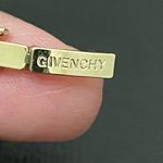 Givenchy Signed  Gold -Tone  Rivoli Peach Clear Rhinestone Crystal  Y Necklace Photo 14