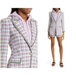 Veronica Beard 💕💕 Etney Tweed Dickey Jacket Light Lavender Multi-Color 10 NWOT Photo 8