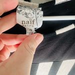 Naïf  Petite Small Vertical Stripped Tan And Black Blouse Photo 1