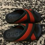 Gucci Cross Rubber Sandal Size 35 Photo 1