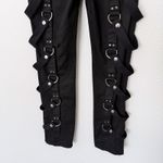 Tripp NYC [] Black Punk Rock Matrix D-Ring Straps Emo Gothic Bondage Pants Sz 32 Photo 5