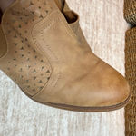 Maurice's Maurice’s Womens 8.5 Bailey Faux Leather Brown Eyelet Slip on Heel Mule Booties Photo 4