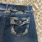 Soundgirl  Embroidered Sequins Rhinestone Denim Shorts Women’s Juniors SZ 15 Photo 1