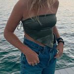 Satin Bandana Tube Top Green Photo 0