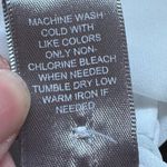 Marled Reunited Clothing White Sheer Embroidered Snow Flake Tie V Neck Sz L. Size L Photo 10