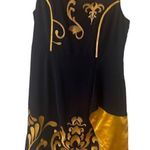 Ashro dress black with gold embroidery sz 14 NWT Photo 0