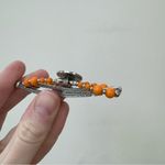 Lilla Rose Silver Soccer Flexi Hair Clip Small (S) Orange Photo 1