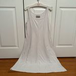 Everlane The Luxe Cotton Seamed Dress in White Photo 1