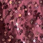 Alice + Olivia Silk Sequin Long Sleeve Blouse Plum Purple Size XS Photo 11