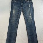 GRACE IN LA Jrs 11 Jeans Low Rise Straight Leg Denim Stretch Grunge Festival Photo 0