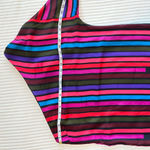 Trina Turk One-Shoulder Silky Striped Sheath Dress Photo 4