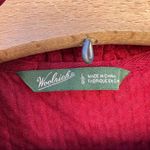 Woolrich  maroon cotton chenille zipper vest LARGE Photo 4